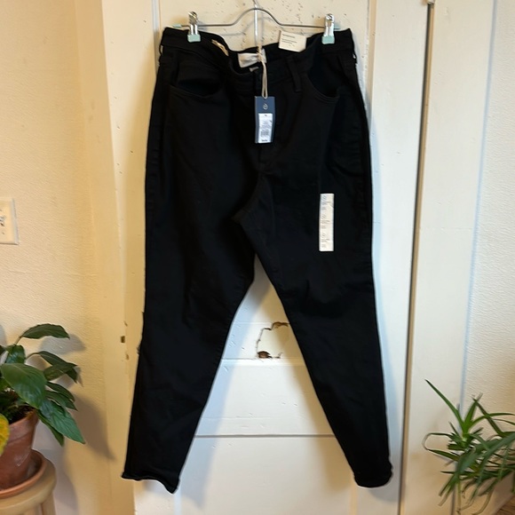 Black Denim high rise skinny size 18/34w - Picture 1 of 5